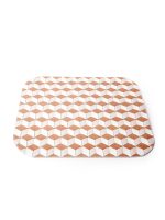 Mantel individual trenzado en tonos marrones