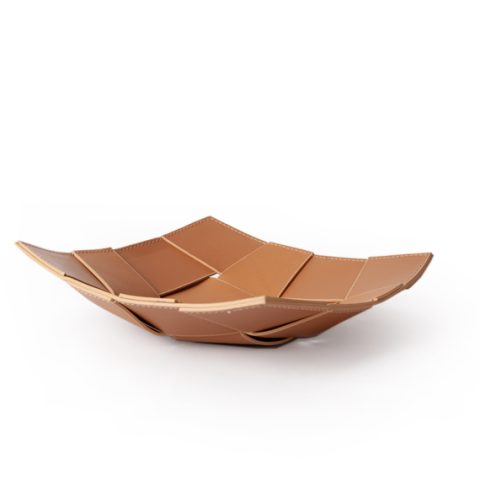 Vaciabolsillos camel piel