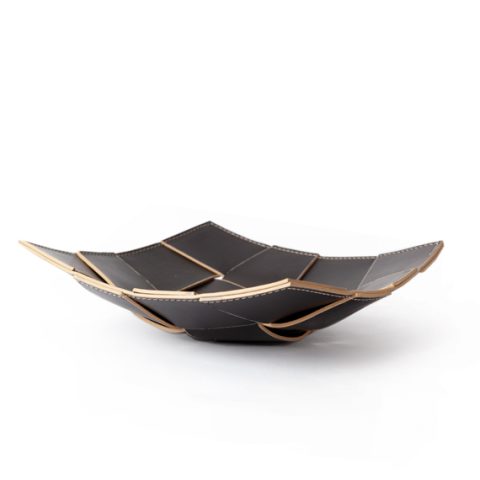 vaciabolsillos negro piel